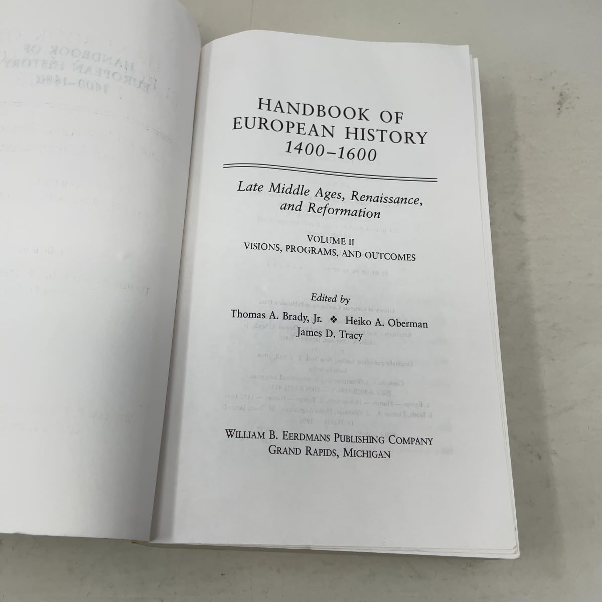 Handbook of European History 1400-1600: Late Middle Ages, Renaissance and Reformation, Vol. 2