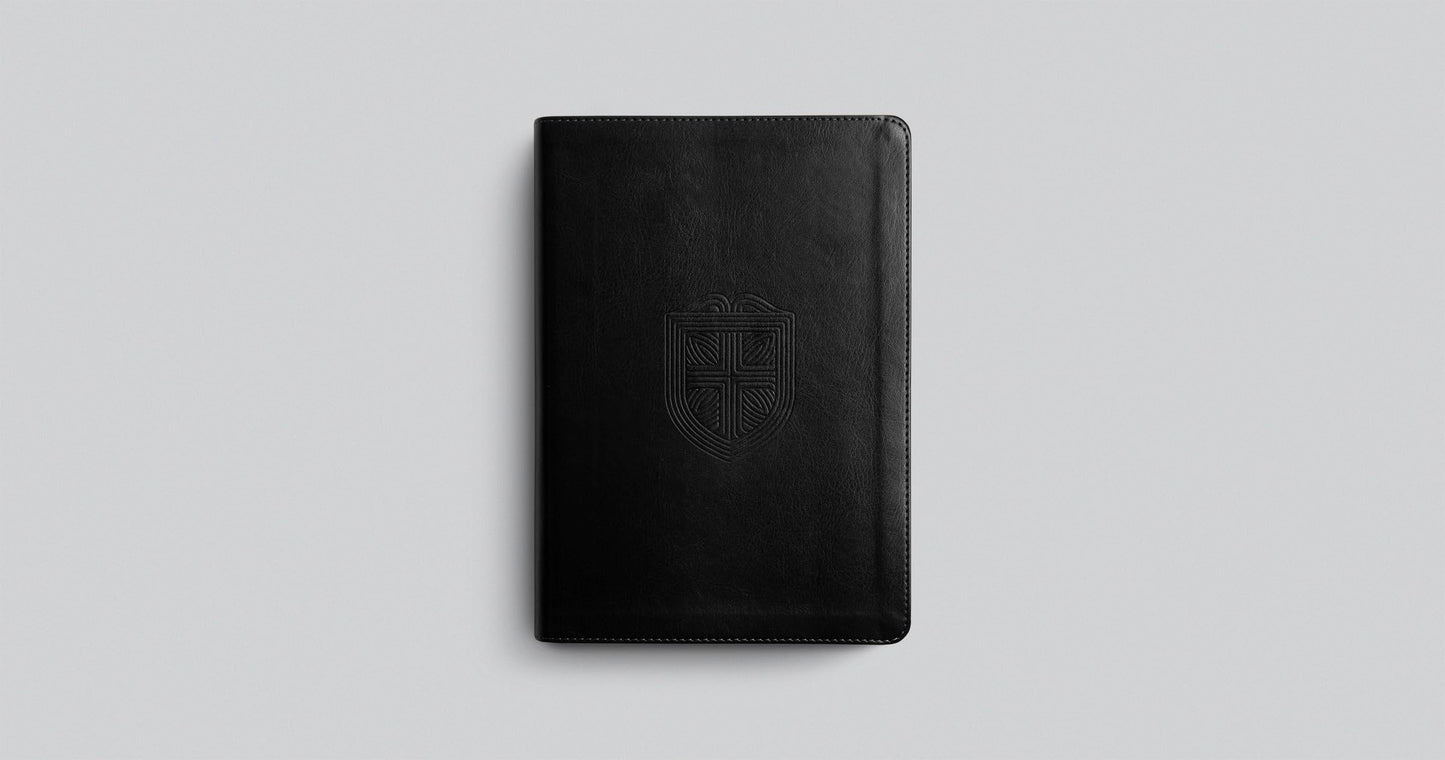ESV Men's Study Bible (TruTone, Charcoal, Shield Design): Holy Bible, English Standard Version
