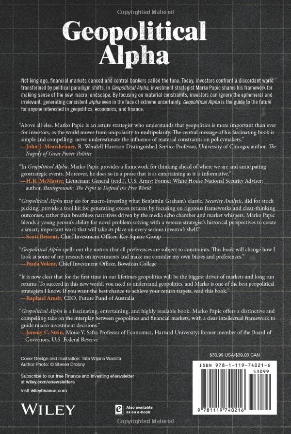 Geopolitical Alpha: An Investment Framework for Predicting the Future