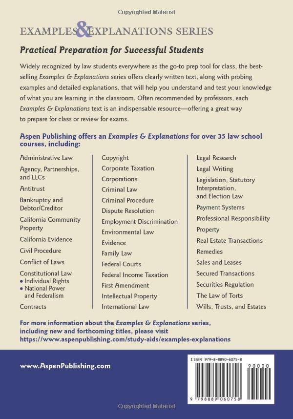 Examples and Explanations for Evidence (Examples & Explanations Series)