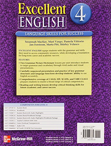 Excellent English Level 4 Student Book with Audio Highlights: Language Skills For Success