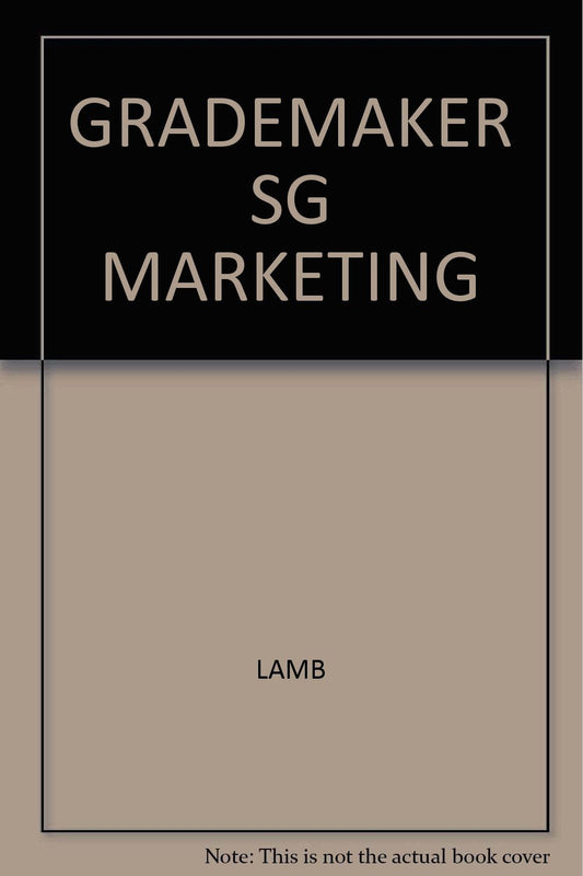 Grademaker Study Guide to accompany Marketing