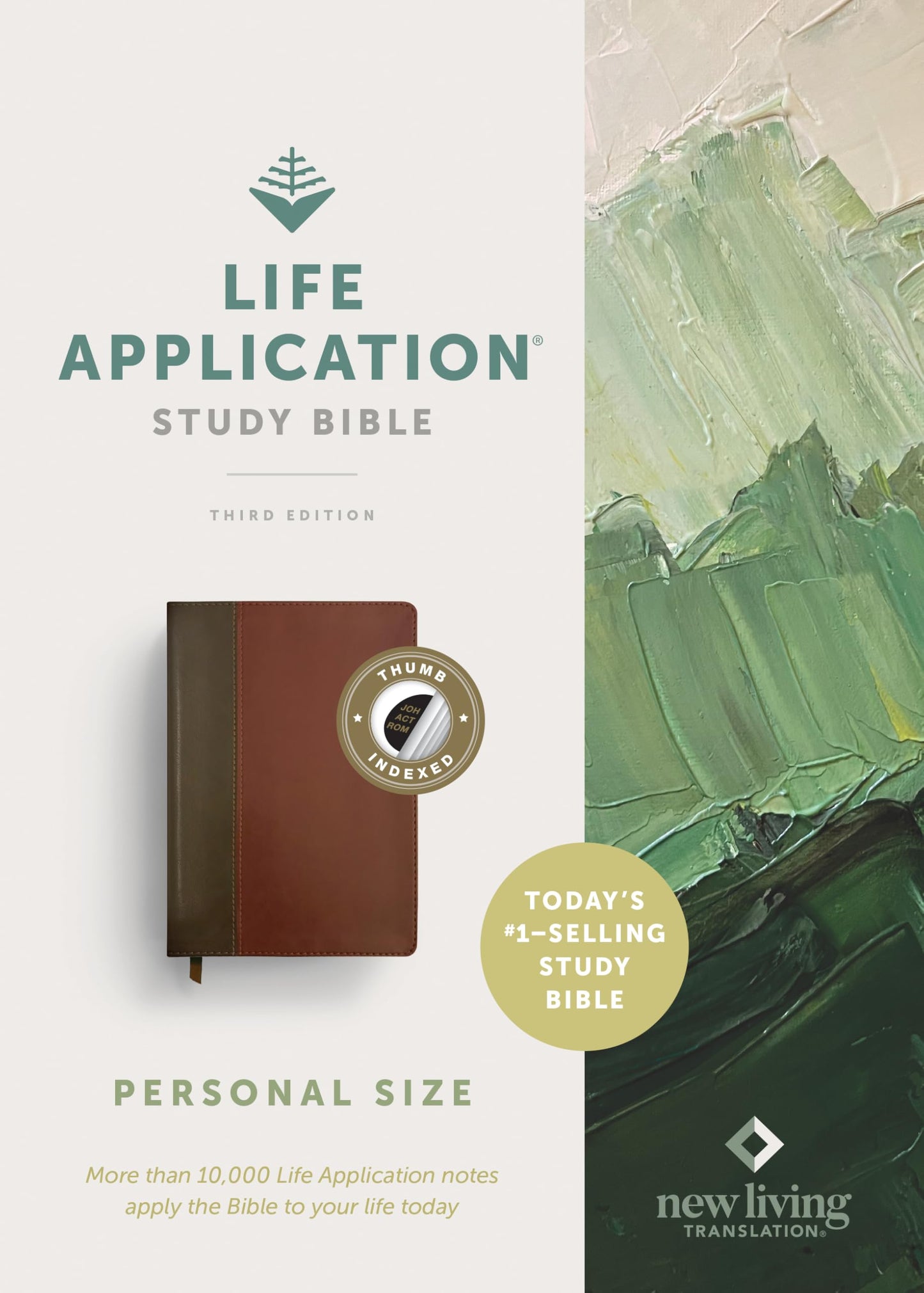 NLT Life Application Study Bible, Third Edition, Personal Size (LeatherLike, Brown/Mahogany, Indexed, Red Letter)