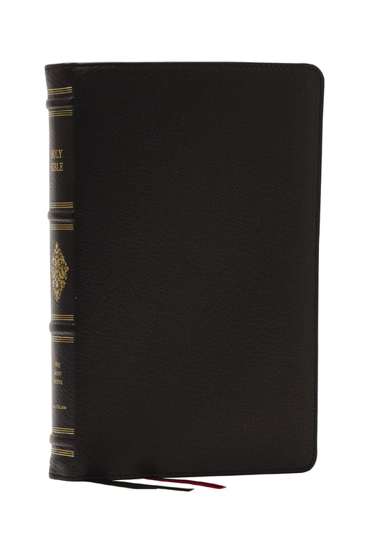 KJV, Personal Size Reference Bible, Sovereign Collection, Black Premium Goatskin Leather, Premier Collection, Comfort Print