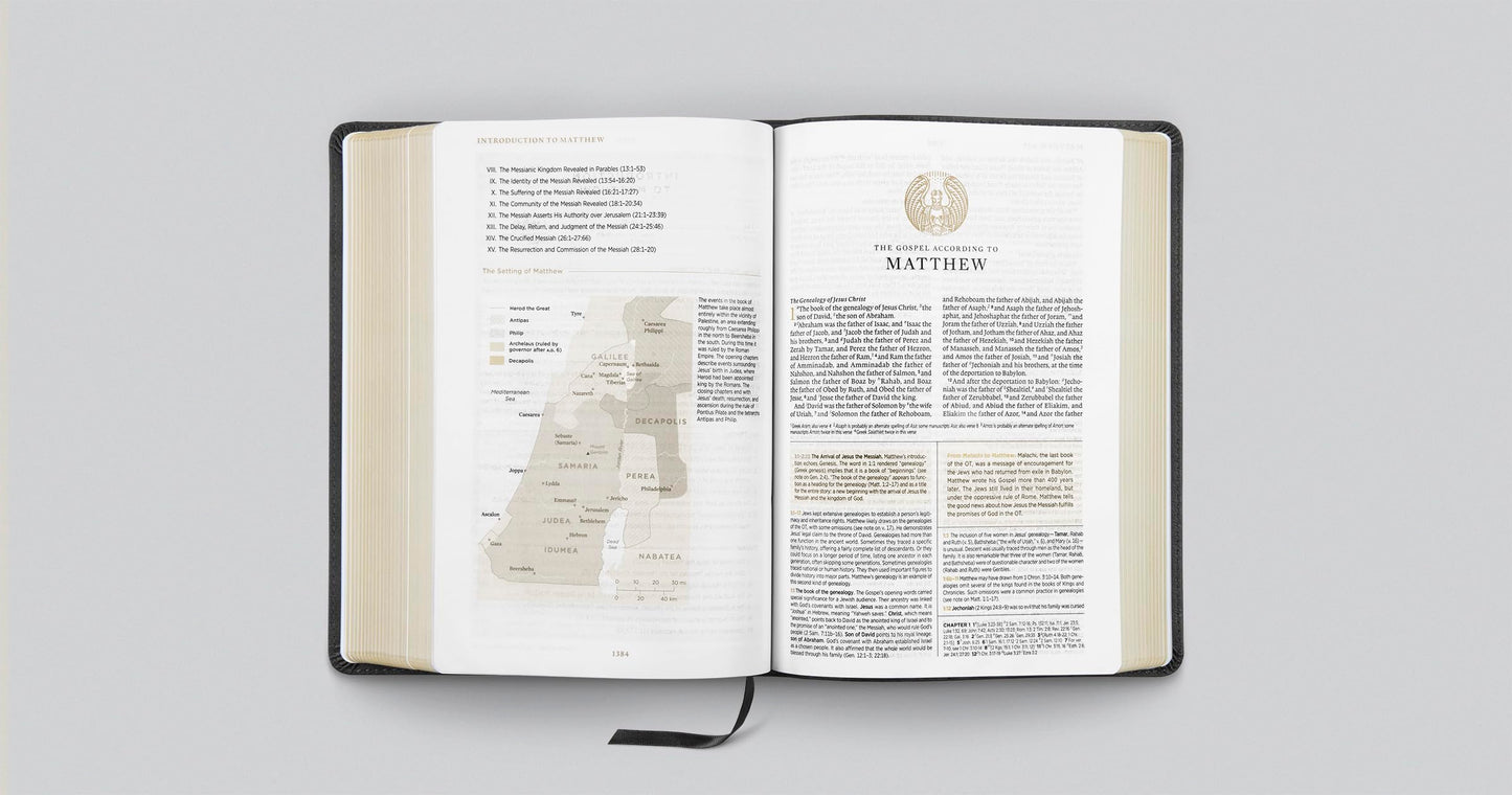 ESV Men's Study Bible (TruTone, Charcoal, Shield Design): Holy Bible, English Standard Version