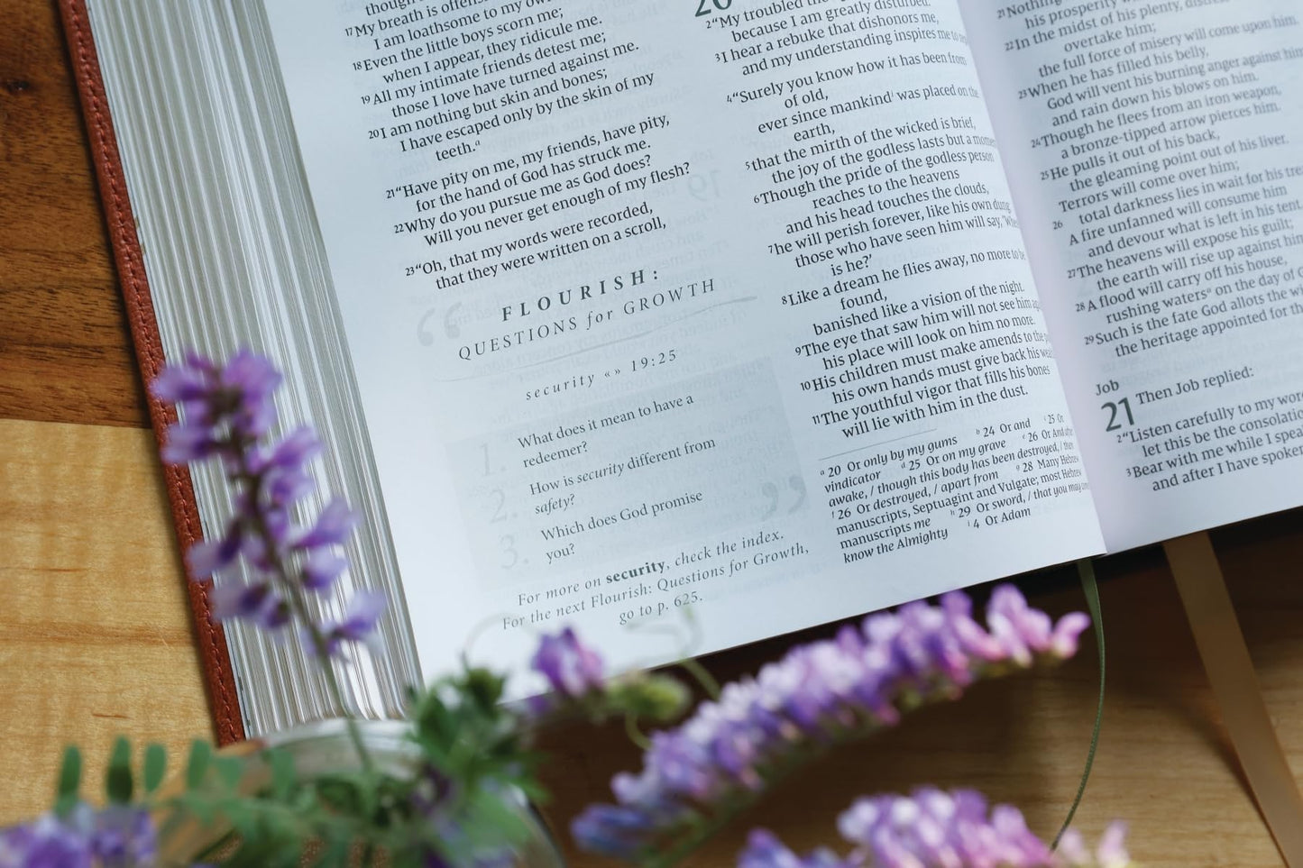 Flourish: The NIV Bible for Women, Leathersoft, Brown, Comfort Print