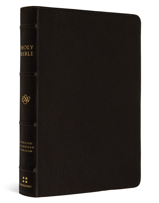 ESV Large Print Compact Bible, Red Letter (Buffalo Leather, Deep Brown): Holy Bible, English Standard Version