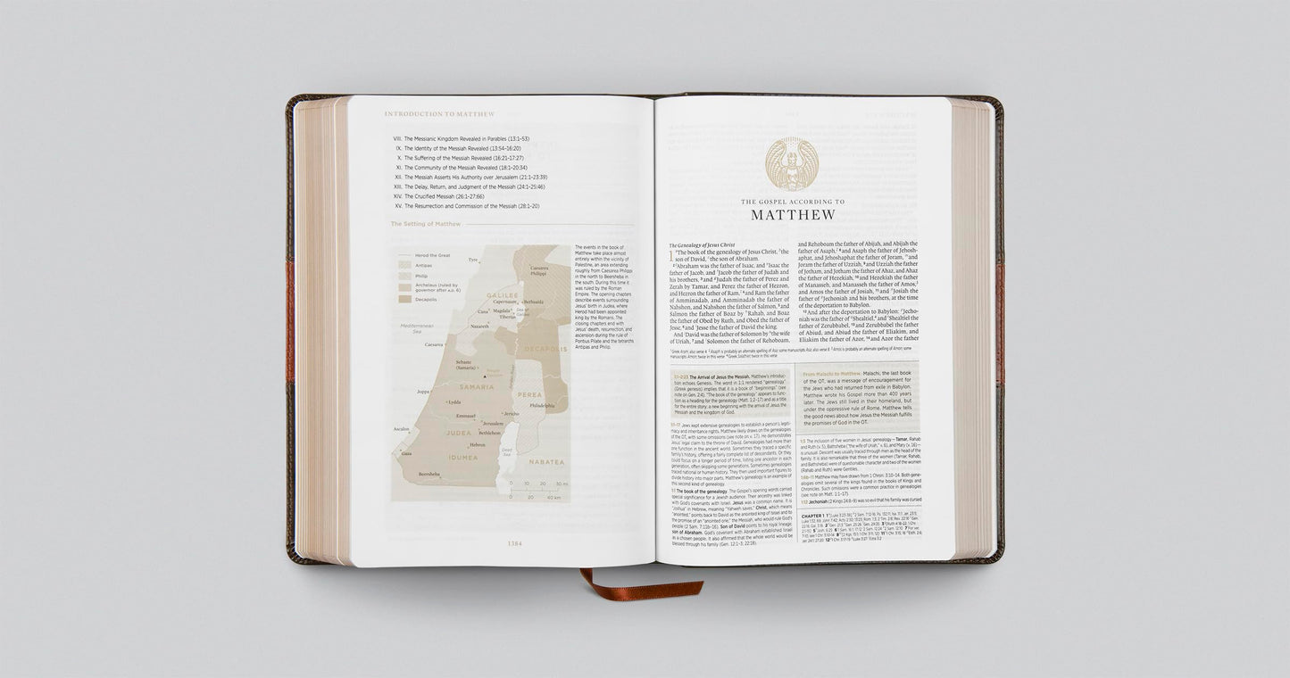 ESV Men's Study Bible (TruTone, Forest/Tan, Trail Design): Holy Bible, English Standard Version