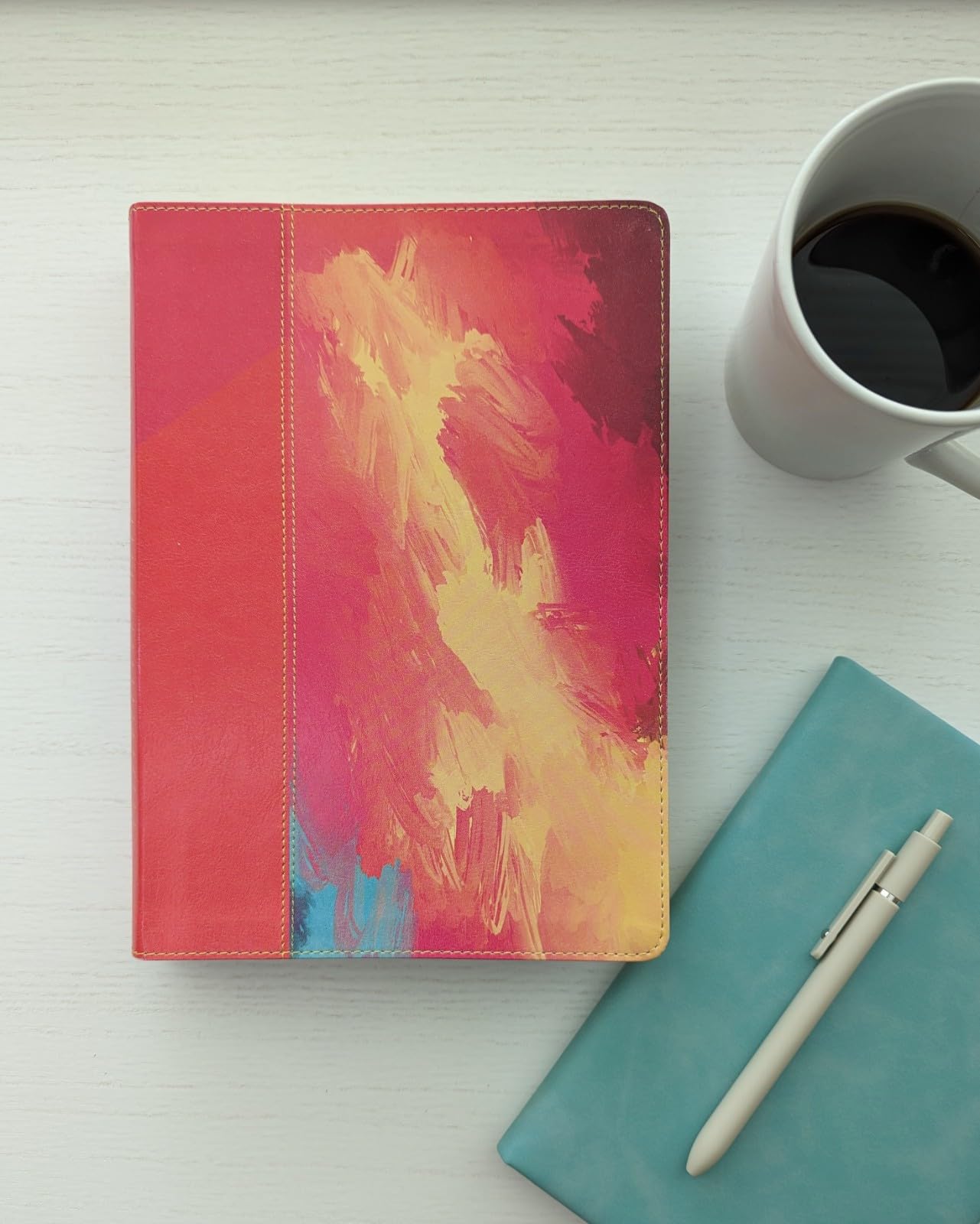 NLT Courage For Life Study Bible for Women, Filament Enabled (LeatherLike, Fierce Pink, Indexed)