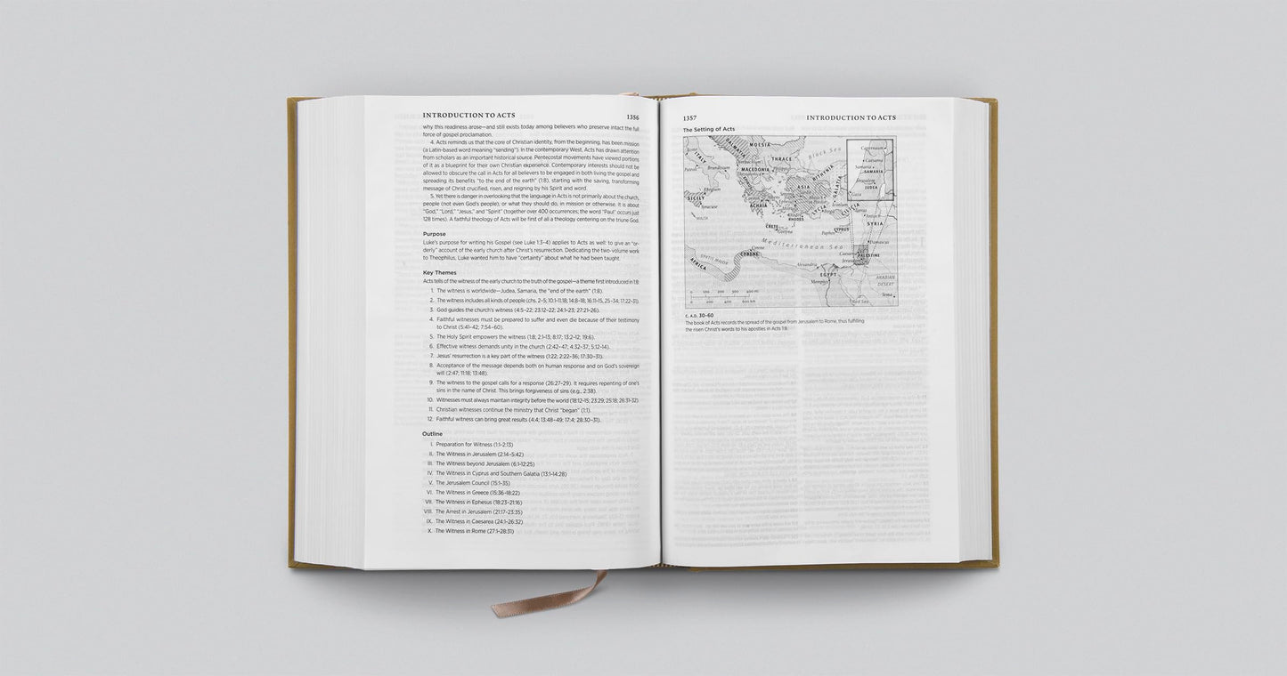 ESV Systematic Theology Study Bible: Theology Rooted in the Word of God (Cloth over Board, Ochre)