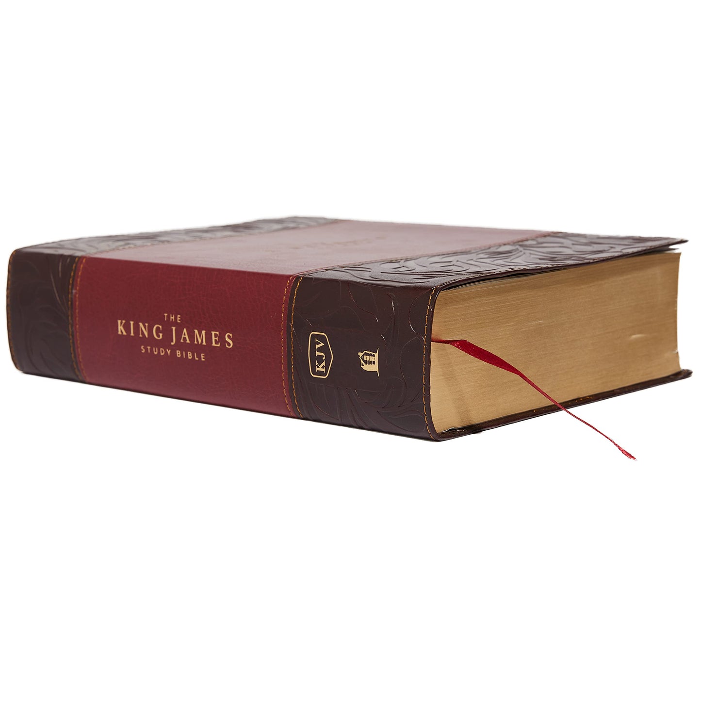 KJV, The King James Study Bible, Leathersoft, Burgundy, Red Letter, Full-Color Edition: Holy Bible, King James Version