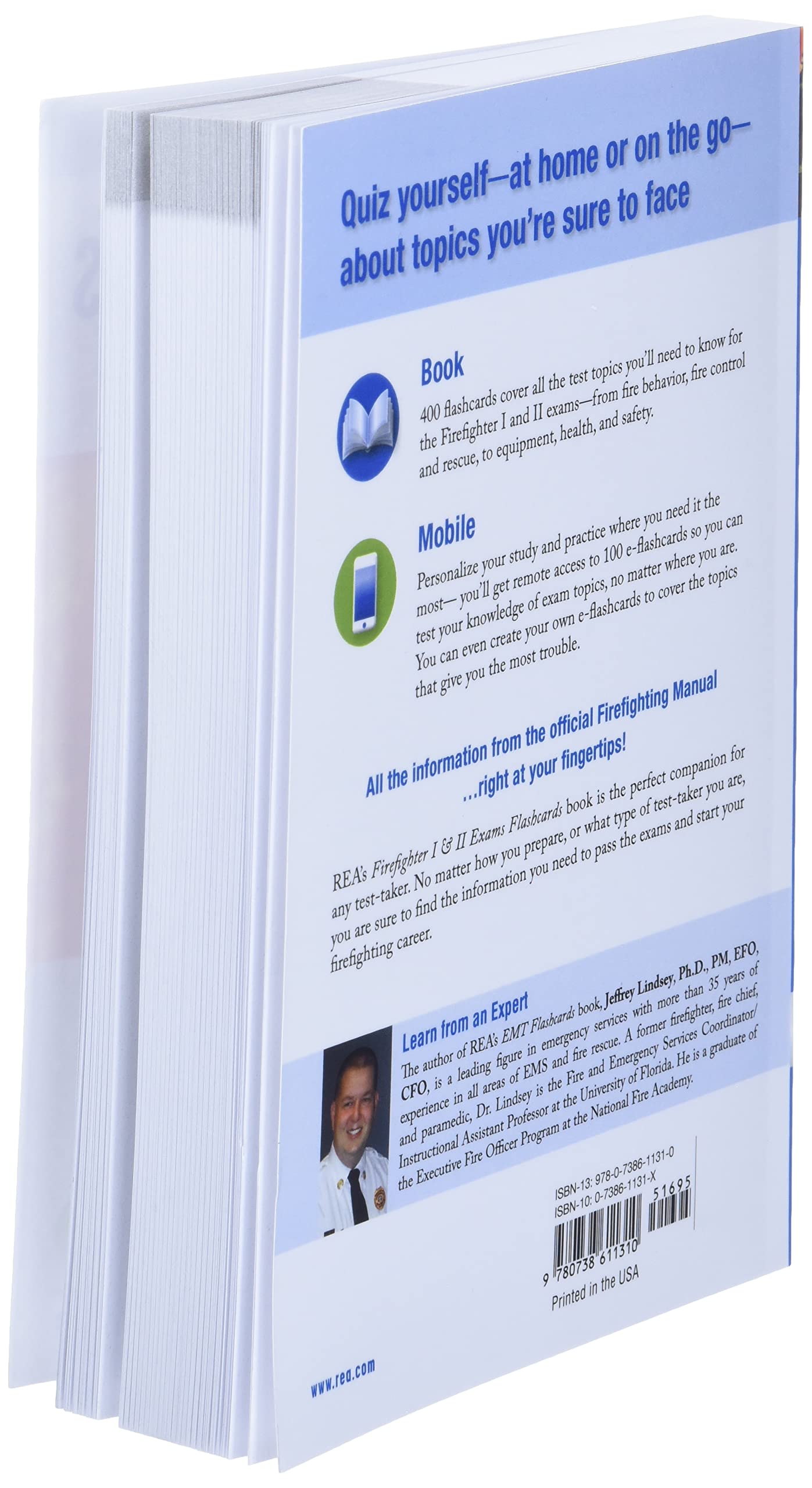 Firefighter I & II Exams Flashcard Book (Book + Online) (Firefighter Exam Test Preparation)