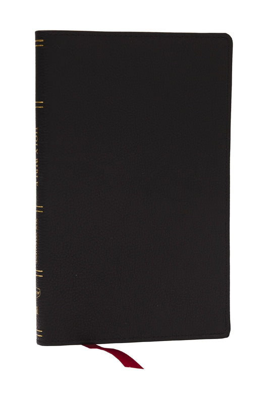 KJV, Personal Size New Testament, Black Genuine Leather, Red Letter, Comfort Print