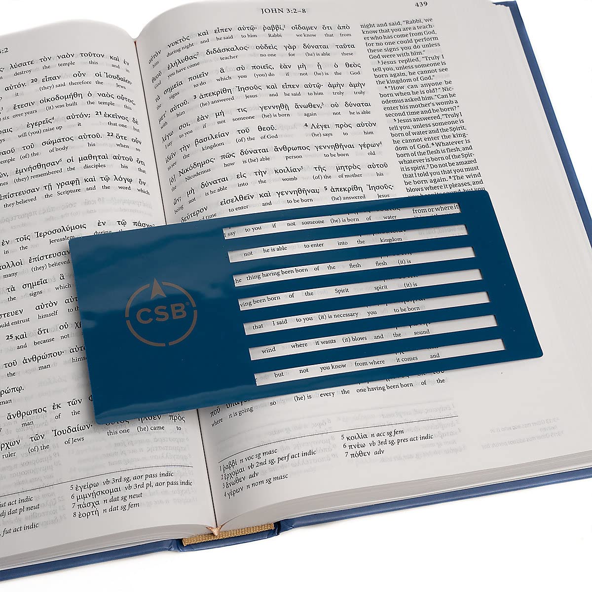 Greek-English Interlinear CSB New Testament, Hardcover, Black Letter, NA28 Greek Text, English Gloss, Parsing Tools, Study Bookmark, Full CSB Text, Translation Notes, Easy-to-Read Type