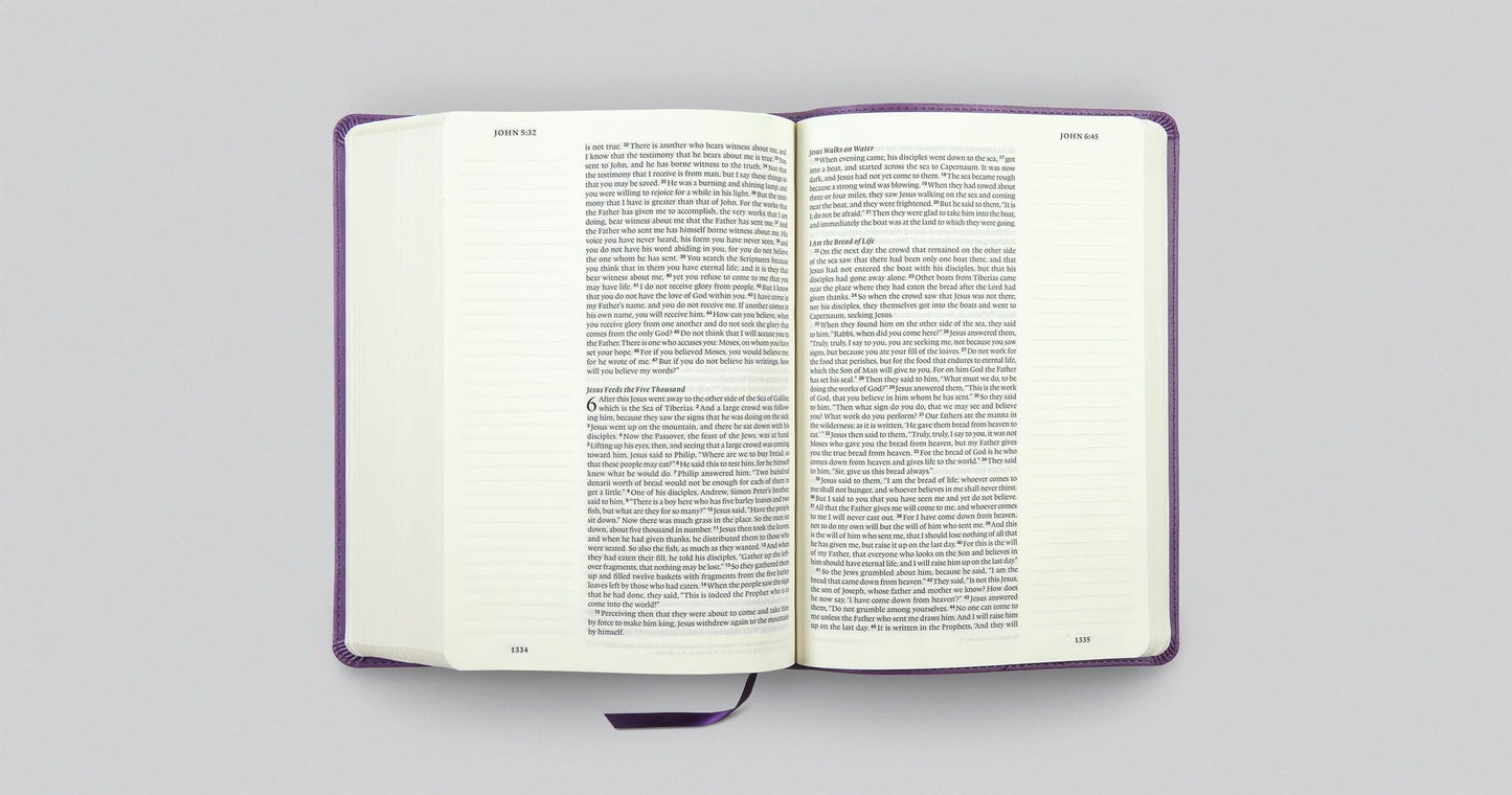 ESV Single Column Journaling Bible, Large Print (TruTone, Lavender, Ornament Design): Holy Bible, English Standard Version