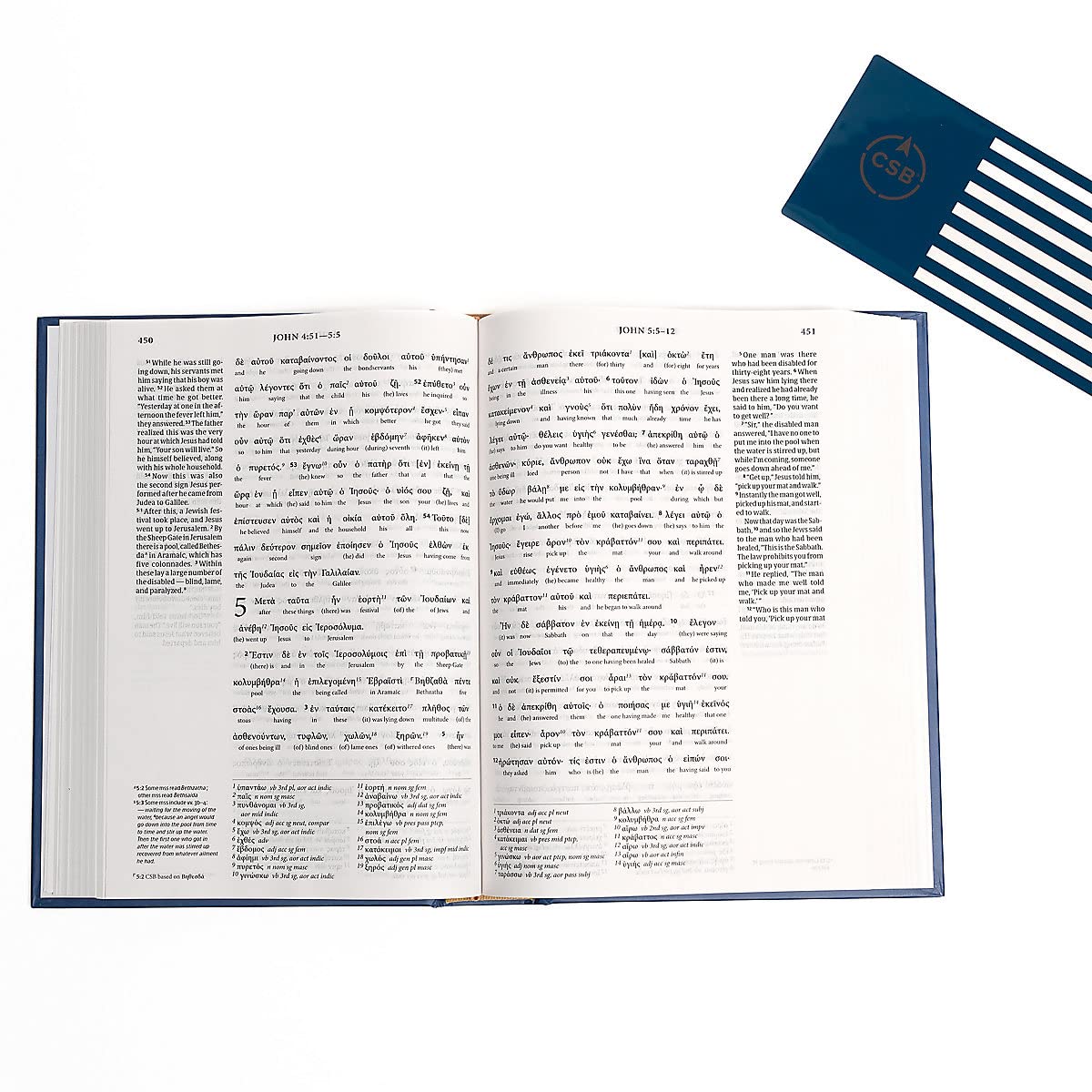 Greek-English Interlinear CSB New Testament, Hardcover, Black Letter, NA28 Greek Text, English Gloss, Parsing Tools, Study Bookmark, Full CSB Text, Translation Notes, Easy-to-Read Type