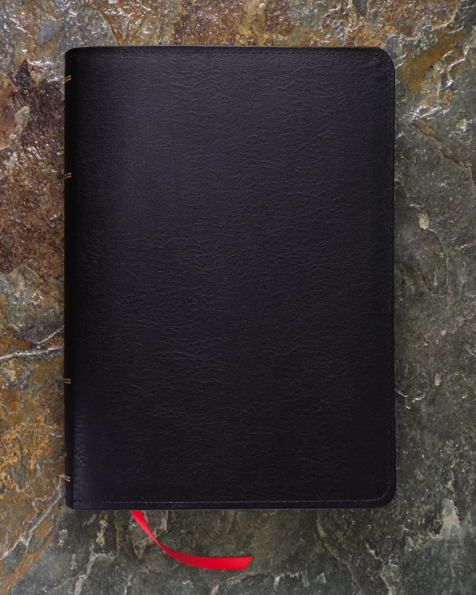 ESV, Thompson Chain-Reference Bible, Bonded Leather, Black, Red Letter, Thumb Indexed