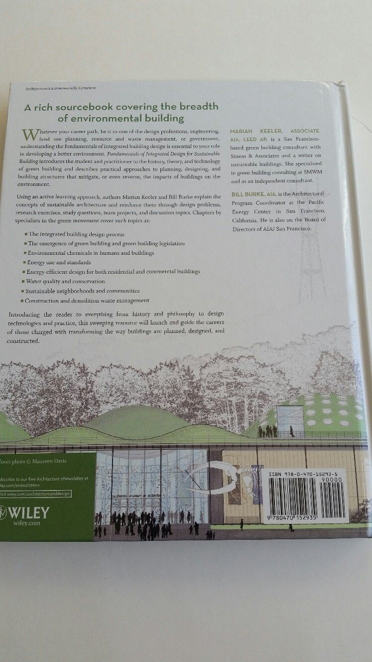 Fundamentals of Integrated Design for Sustainable Building