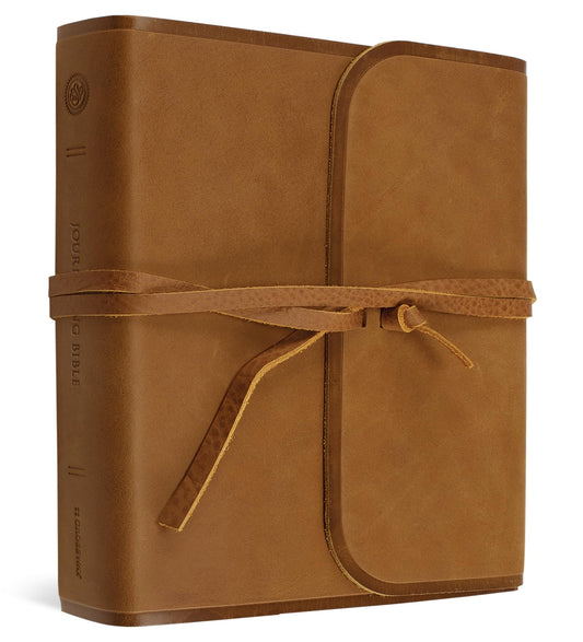 ESV Journaling Bible (Natural Leather, Brown, Flap with Strap): Holy Bible, English Standard Version