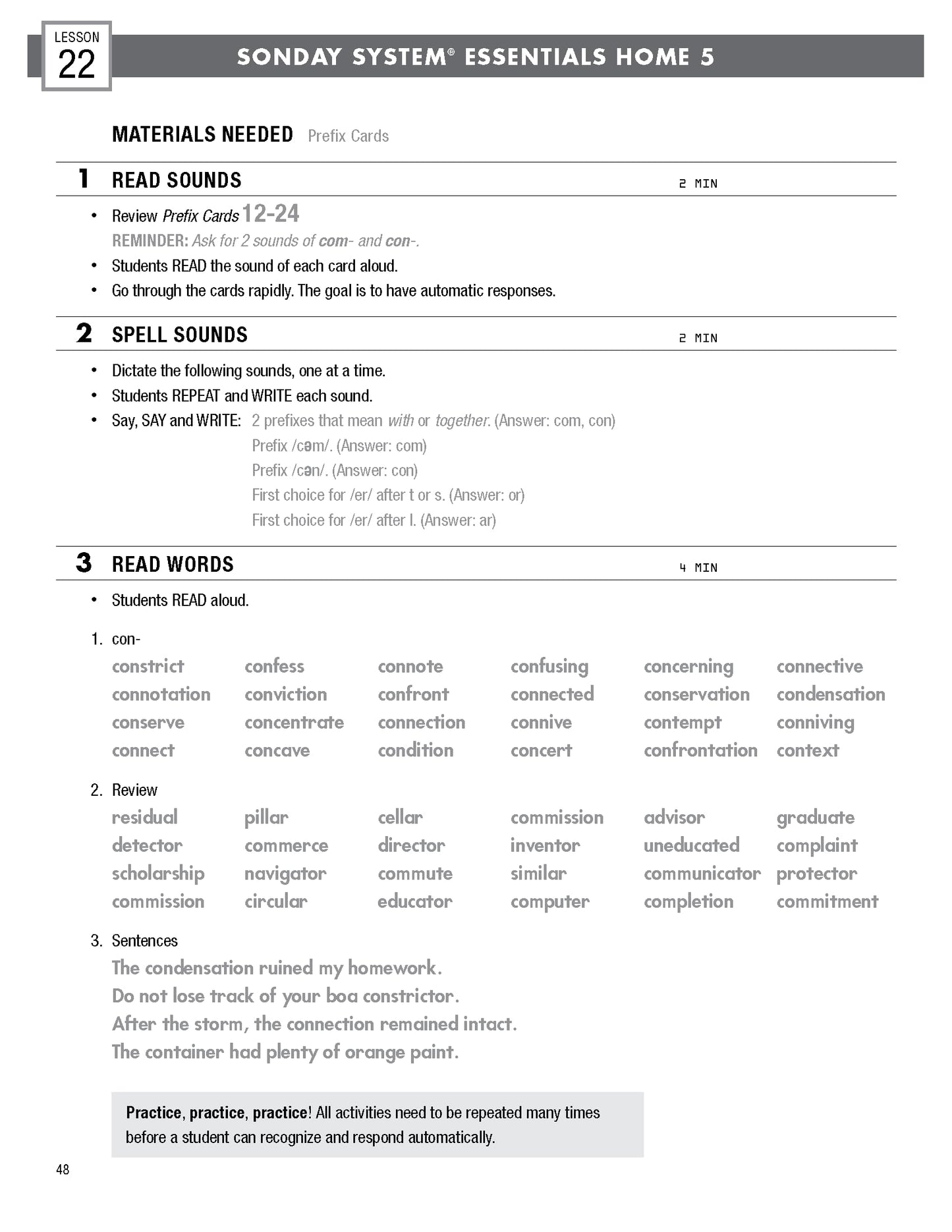 Grade 5 Sonday Systems Essential Home