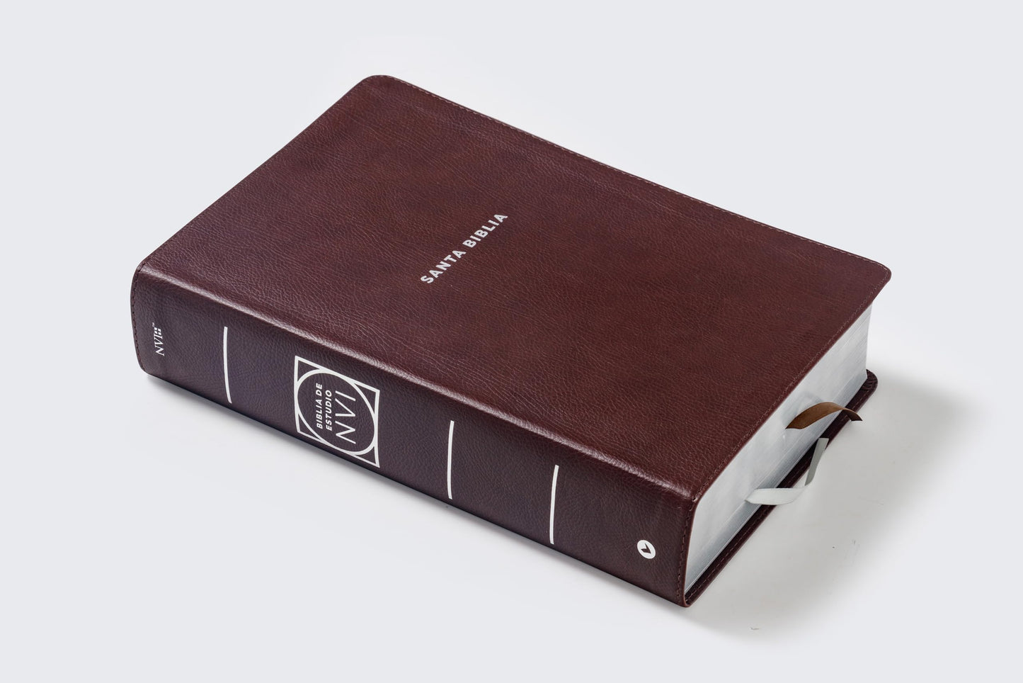 NVI, Biblia de Estudio actualizada, Revisión 2022, Leathersoft, Café, Letra grande, Interior a color, Palabras de Jesús en Rojo, con Índice, Comfort Print (Spanish Edition)