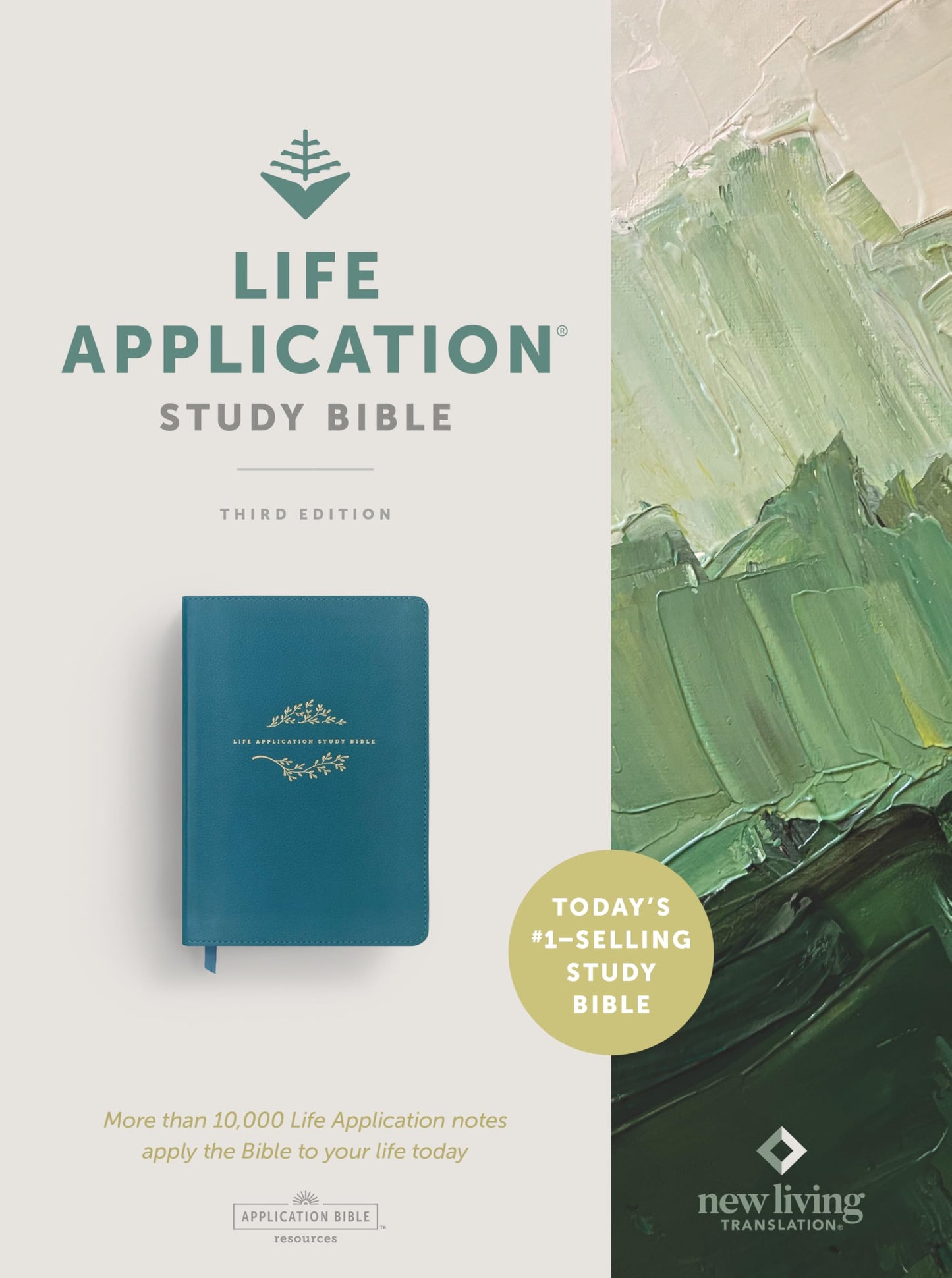 NLT Life Application Study Bible, Third Edition (LeatherLike, Teal Blue, Red Letter)