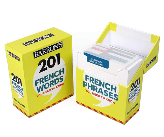 French Words and Phrases You Need to Know Flashcard Set (Barron's Foreign Language Guides) (French Edition)