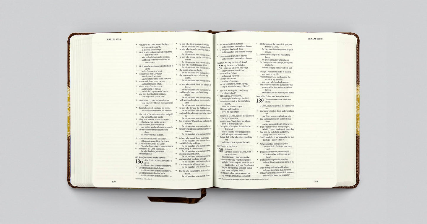 ESV Journaling Bible (Cloth over Board, Antique Floral Design)