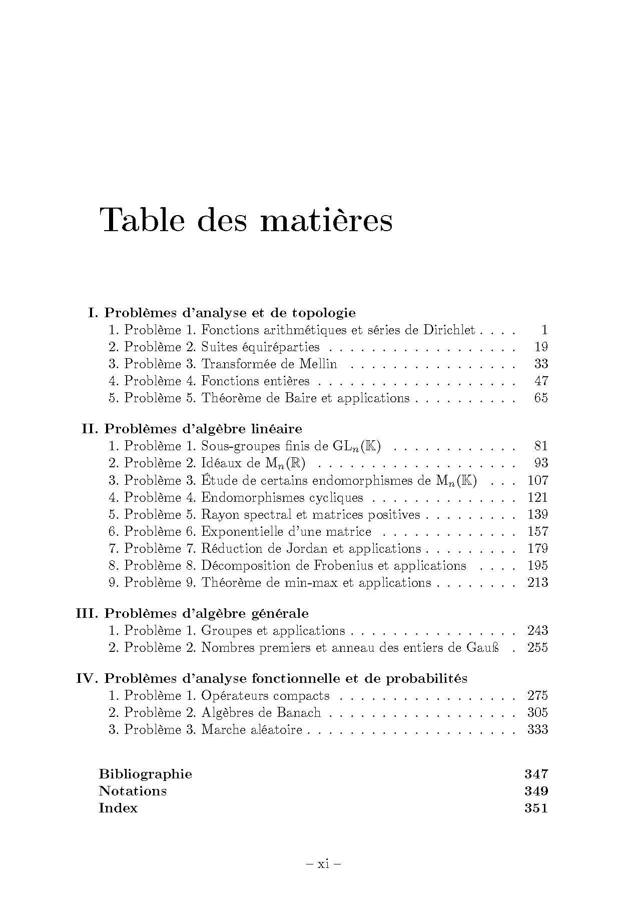 Réussir l'agrégation: Dix-neuf problèmes inédits pour les épreuves écrites de mathématiques