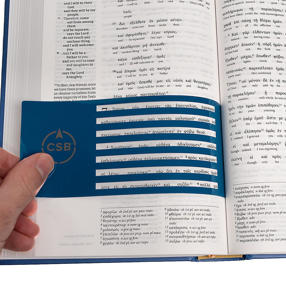 Greek-English Interlinear CSB New Testament, Hardcover, Black Letter, NA28 Greek Text, English Gloss, Parsing Tools, Study Bookmark, Full CSB Text, Translation Notes, Easy-to-Read Type