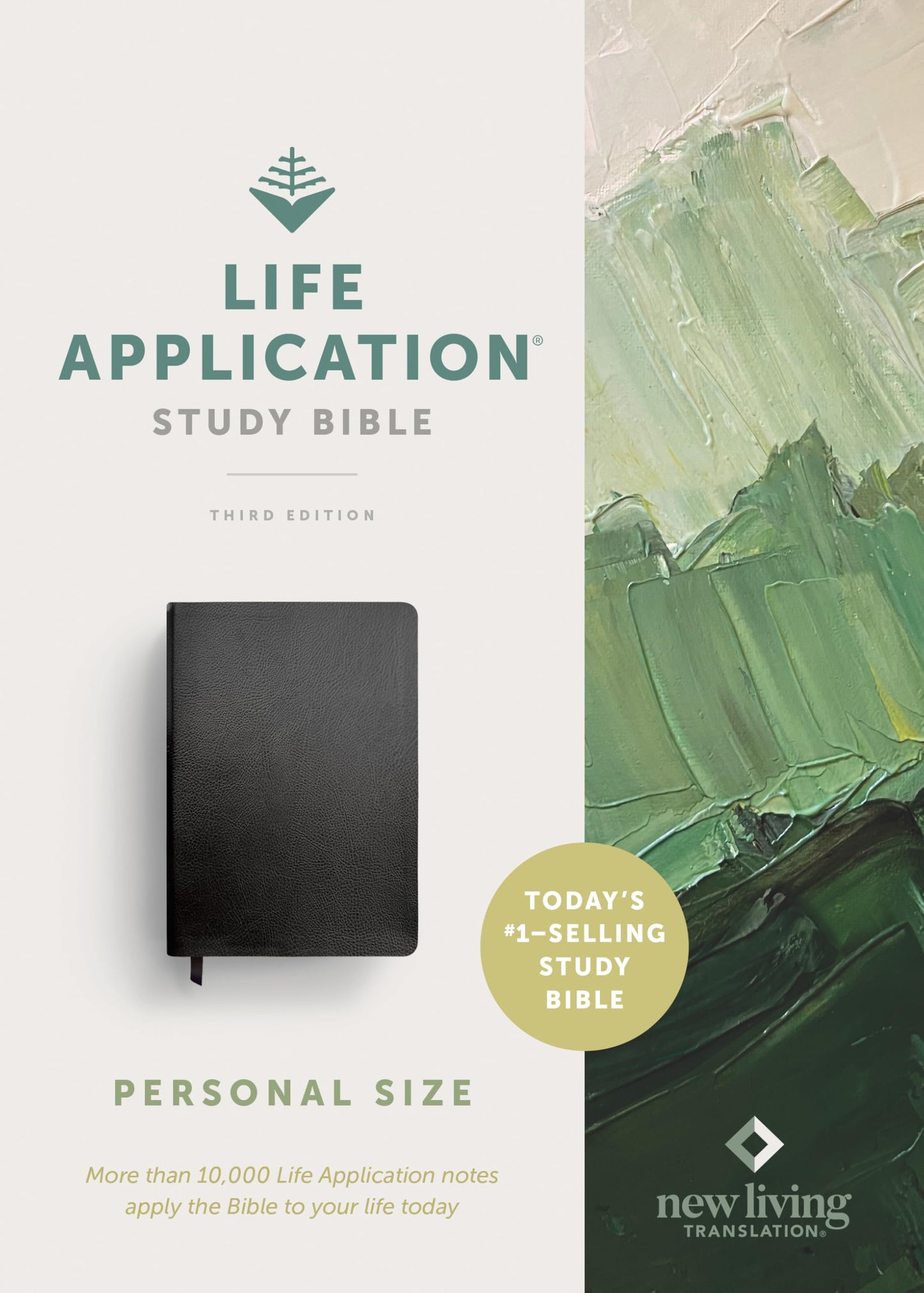 NLT Life Application Study Bible, Third Edition, Personal Size (Bonded Leather, Black, Red Letter)