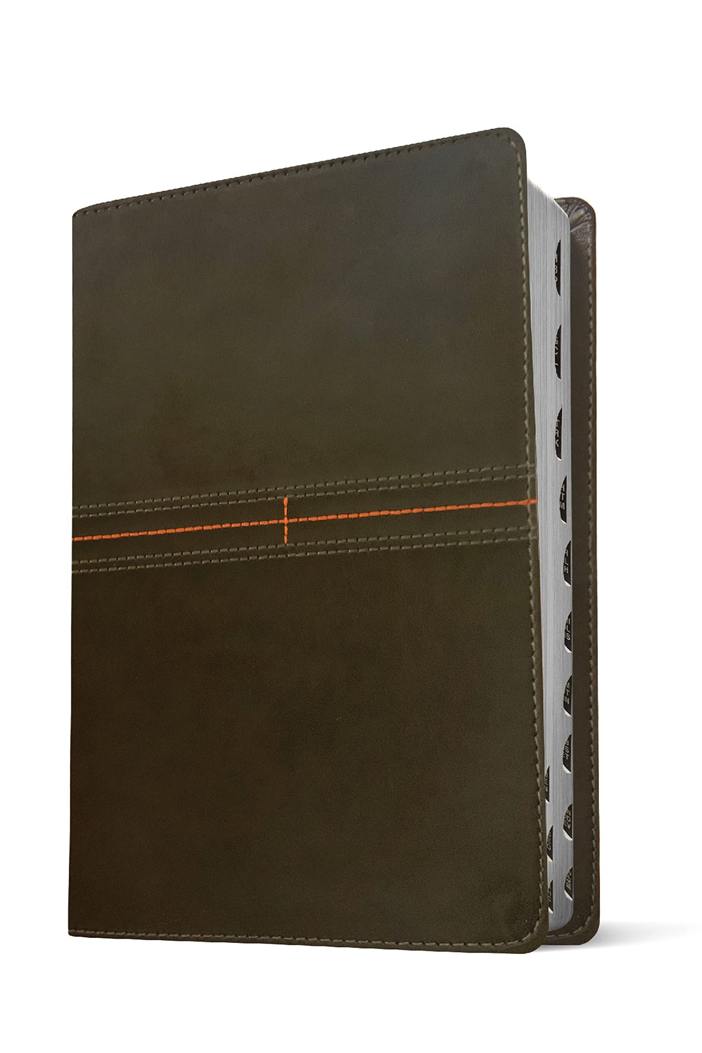 Every Man's Bible NLT (LeatherLike, East–West Grey, Indexed)