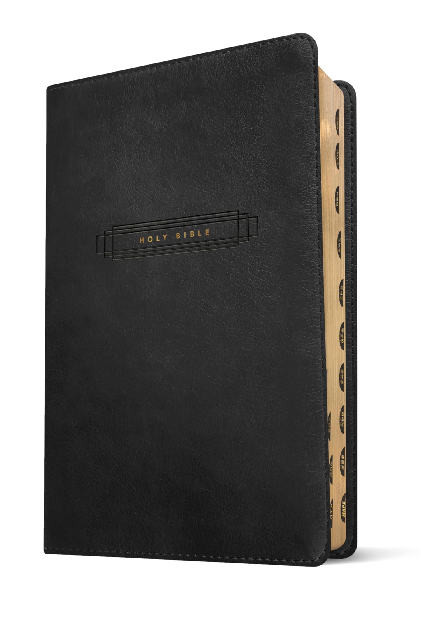 NLT Large Print Thinline Center-Column Reference Bible, Filament Enabled (LeatherLike, Black Holy Windows, Indexed, Red Letter)