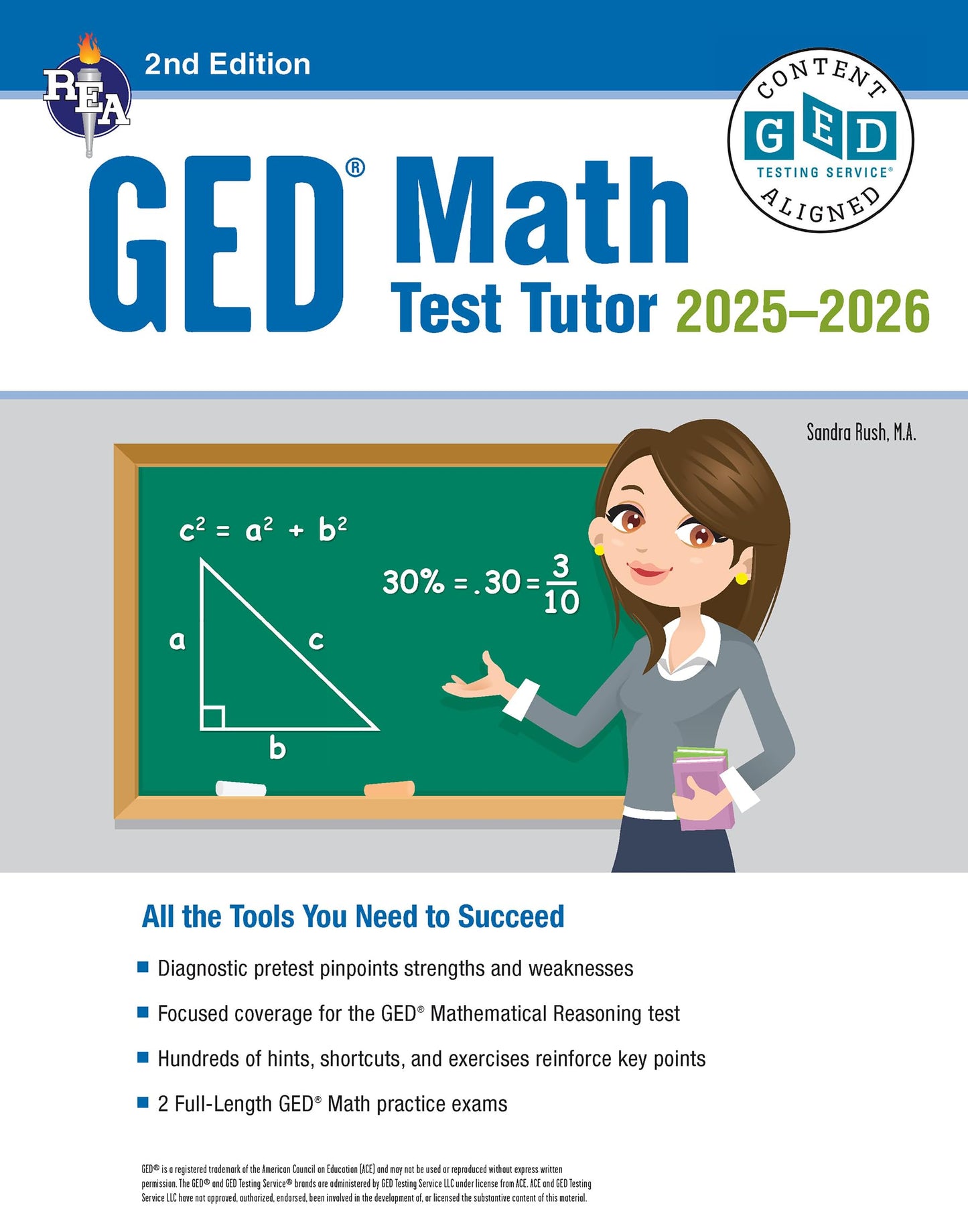 GED Math Test Tutor, For the 2025-2026 GED Test: All the Tools You Need to Succeed (GED® Test Preparation)