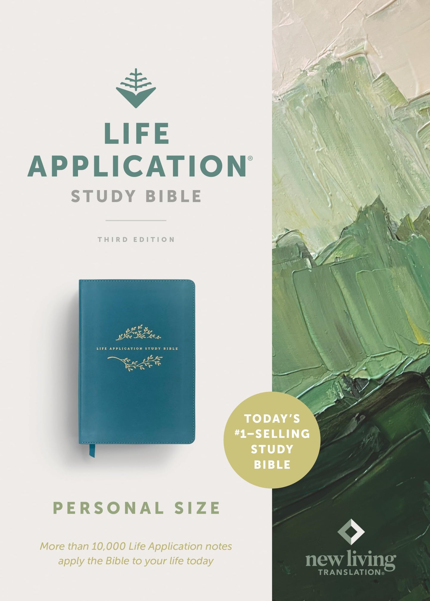 NLT Life Application Study Bible, Third Edition, Personal Size (LeatherLike, Teal Blue, Red Letter)