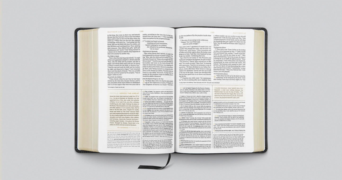 ESV Men's Study Bible (TruTone, Charcoal, Shield Design): Holy Bible, English Standard Version