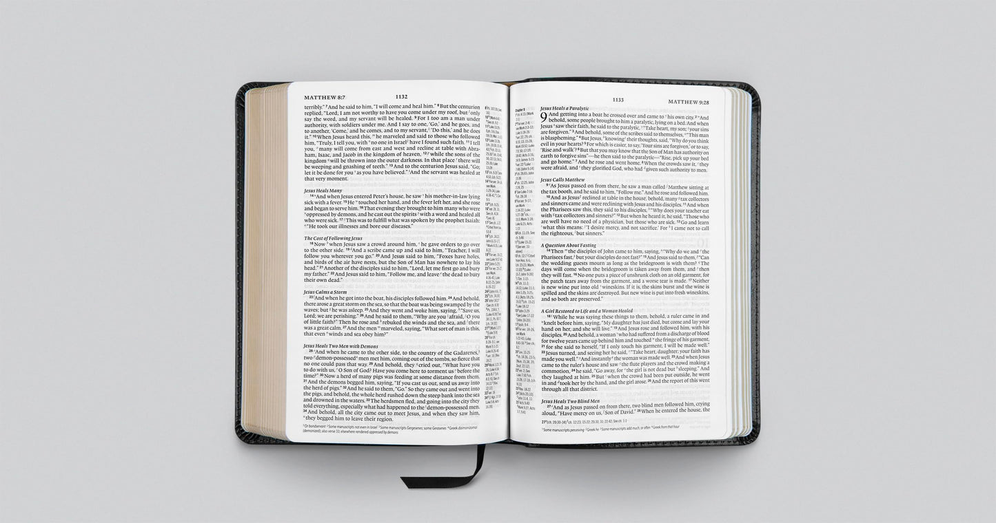 ESV Personal Reference Bible (Genuine Leather, Black): Holy Bible, English Standard Version