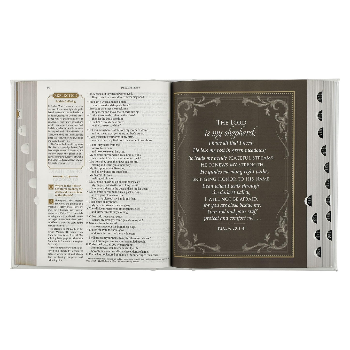 NLT Family Heritage Bible, Large Print Family Heirloom Devotional Bible for Study, New Living Translation Holy Bible Vegan Leather Hardcover, ... Content, White (NLT Family Heritage Editions)
