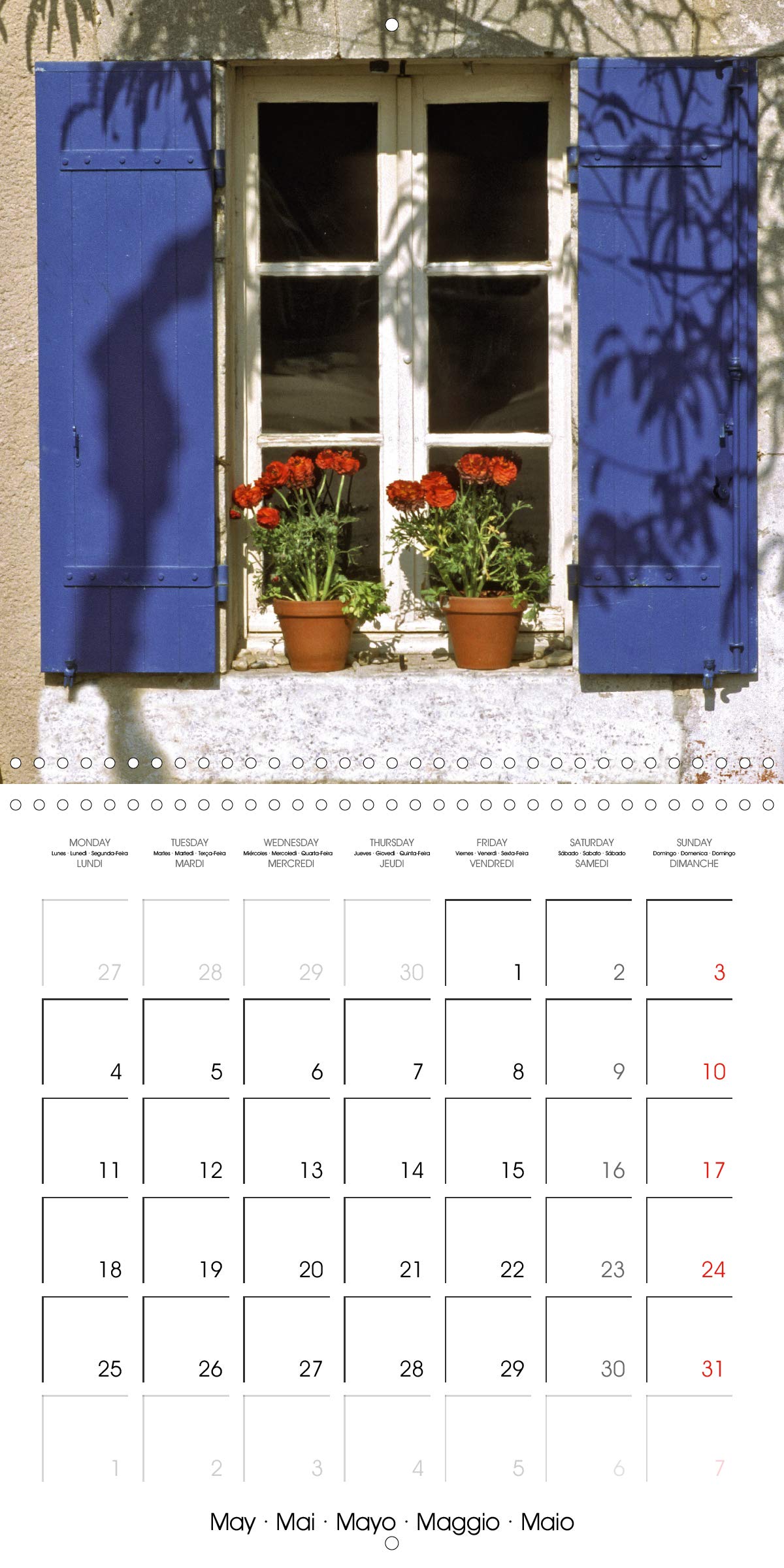 Fenetres de Provence 2020: Elles sont belles nos fenetres de Provence, colorees et fleuries (Calvendo Choses) (French Edition)