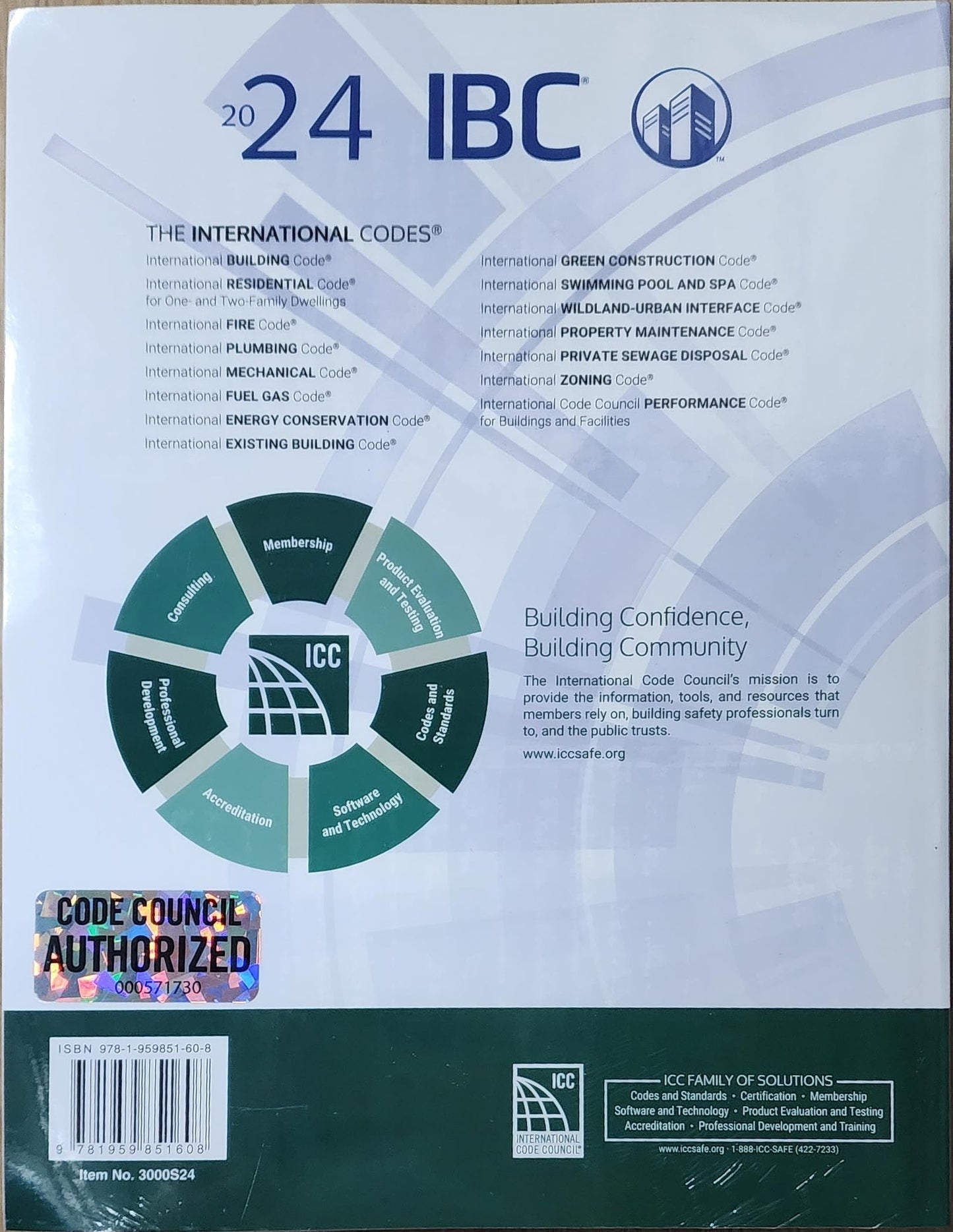 2024 International Building Code (International Code Council Series)