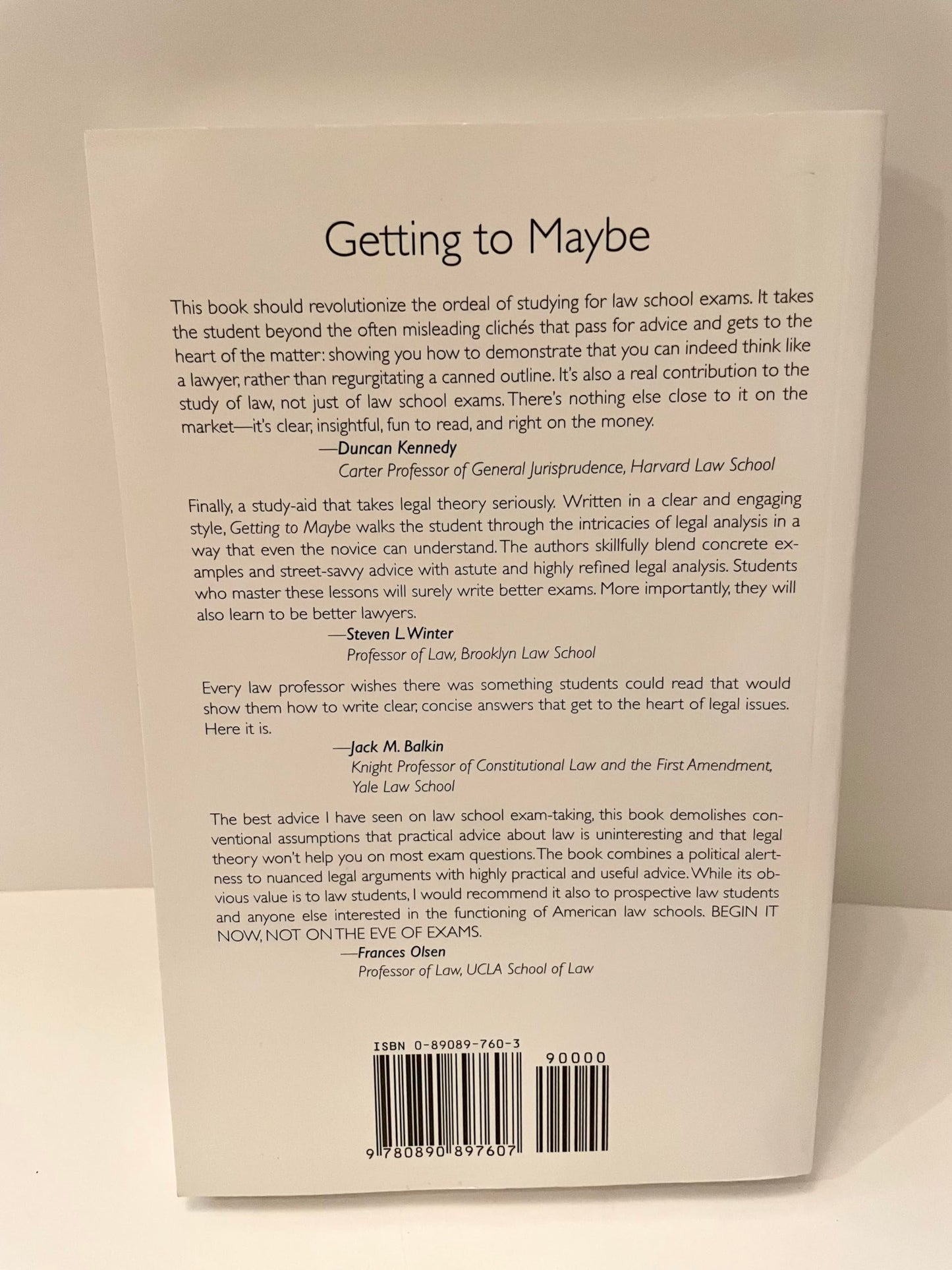 Getting to Maybe: How to Excel on Law School Exams