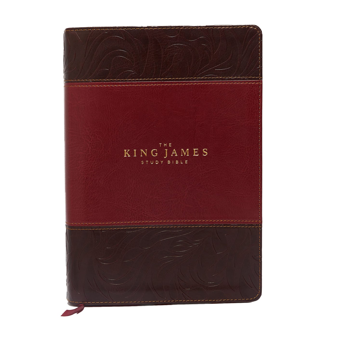 KJV, The King James Study Bible, Leathersoft, Burgundy, Red Letter, Full-Color Edition: Holy Bible, King James Version