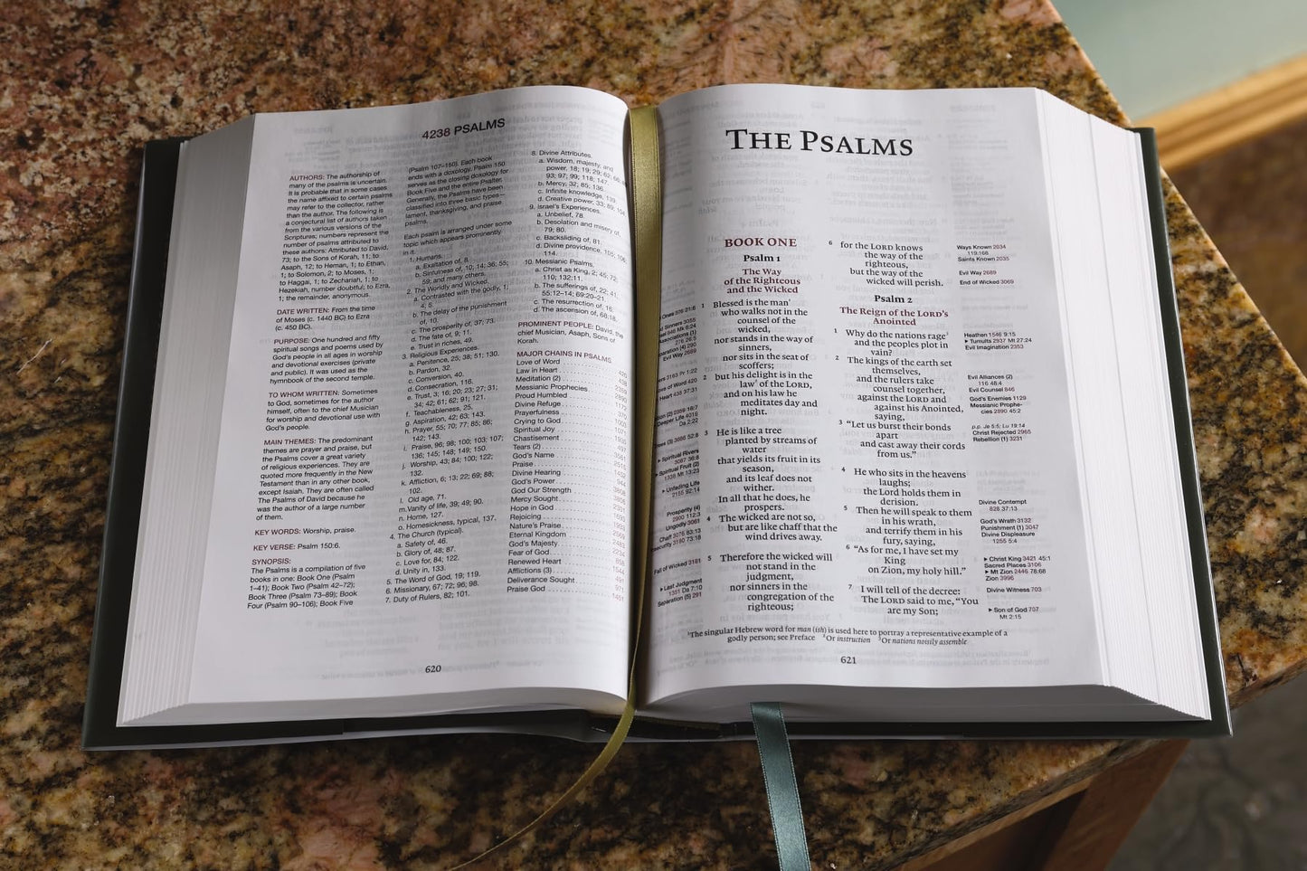 ESV, Thompson Chain-Reference Bible, Hardcover, Green, Red Letter