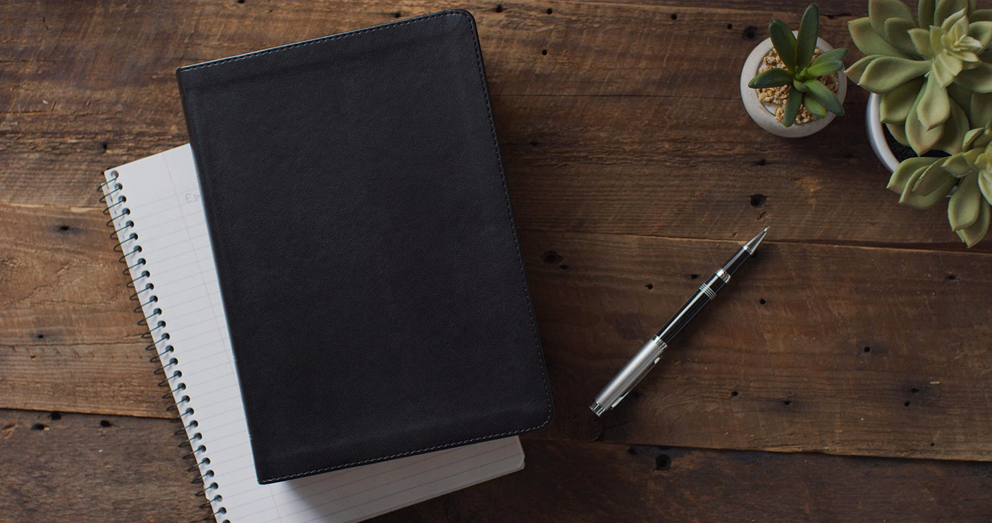 ESV Study Bible, Large Print (Genuine Leather, Black)