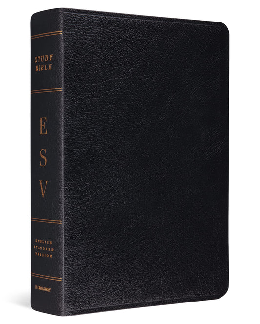 ESV Study Bible (Genuine Leather, Black): Holy Bible, English Standard Version