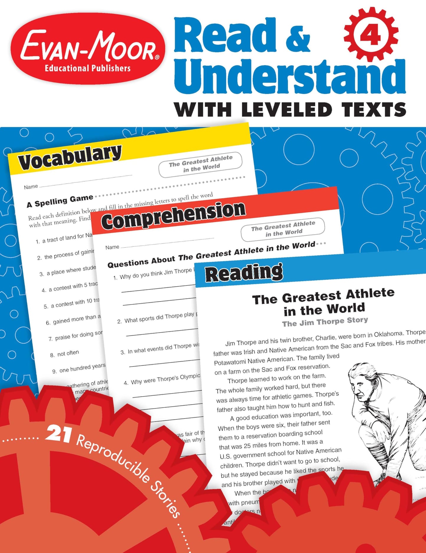 Evan-Moor Read and Understand with Leveled Texts, Grade 4