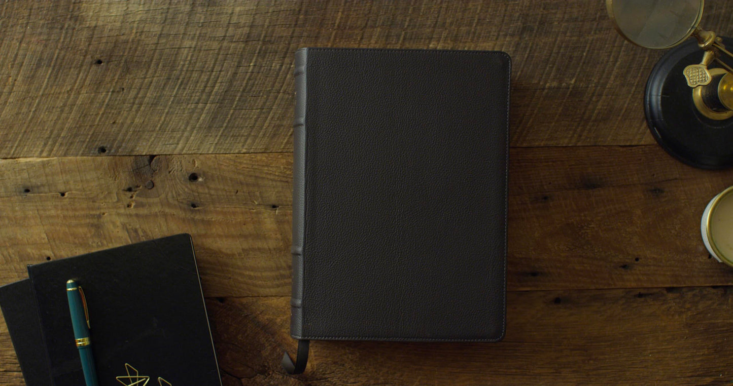 ESV Study Bible, Large Print (Buffalo Leather, Deep Brown): Holy Bible, English Standard Version