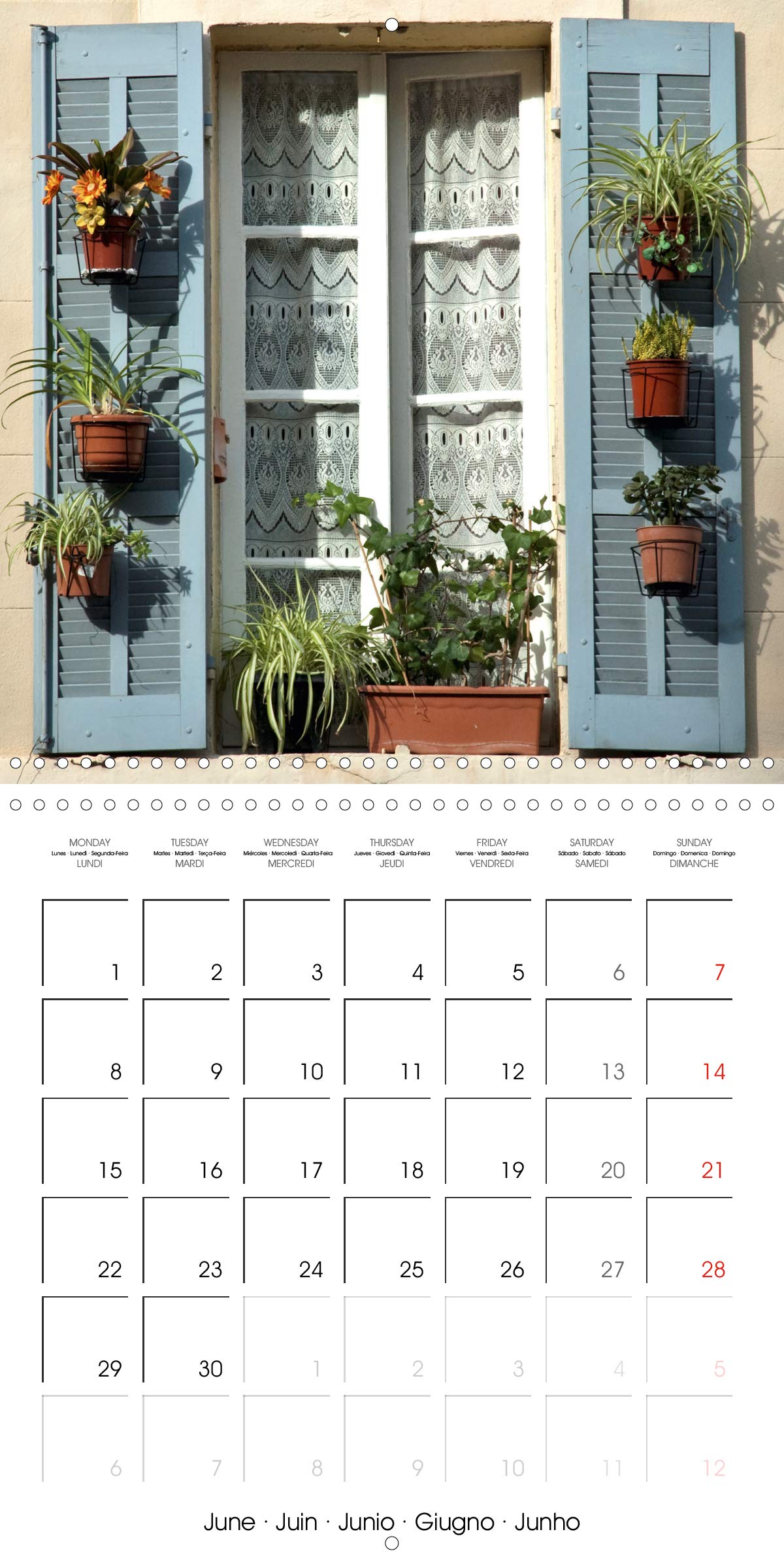 Fenetres de Provence 2020: Elles sont belles nos fenetres de Provence, colorees et fleuries (Calvendo Choses) (French Edition)