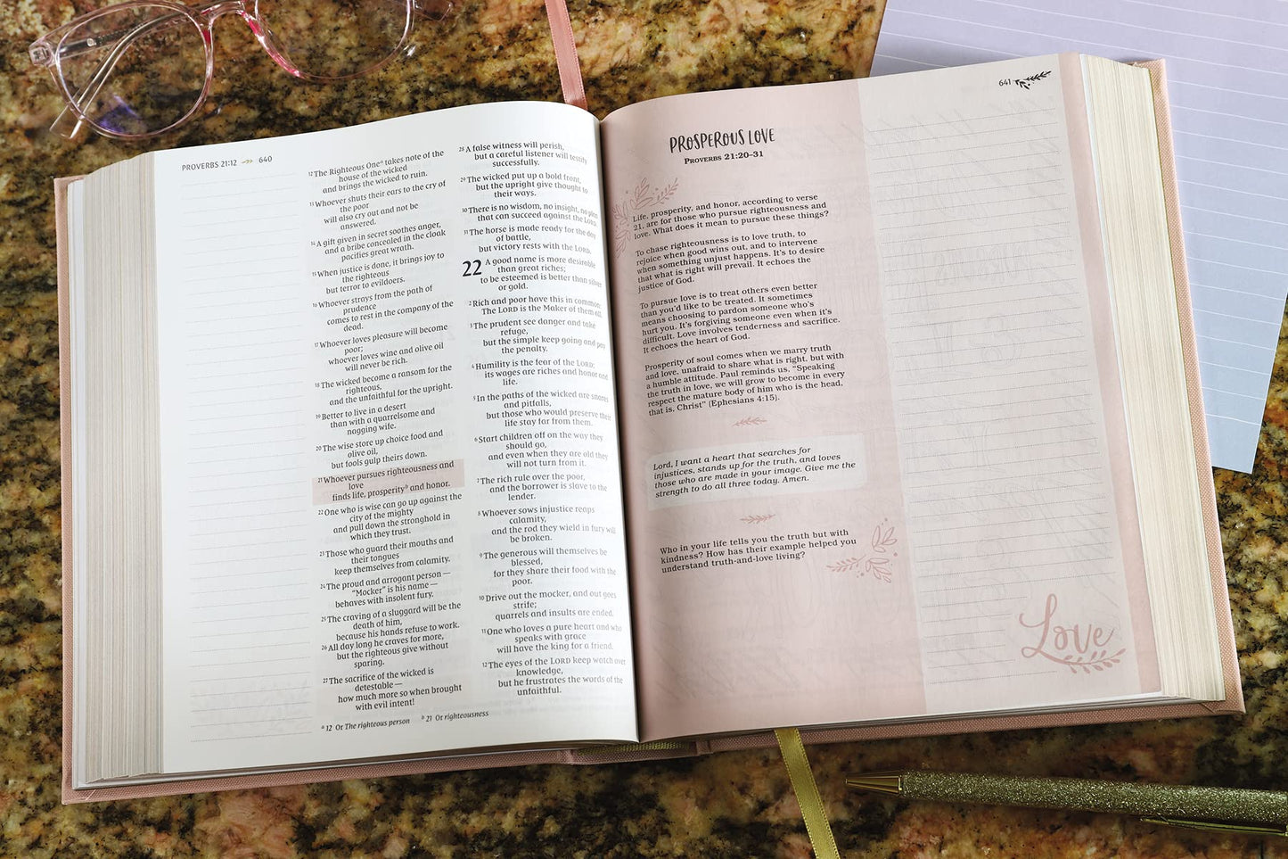 NIV, Radiant Virtues Bible: A Beautiful Word Collection, Cloth over Board, Pink, Red Letter, Comfort Print: Explore the virtues of faith, hope, and love