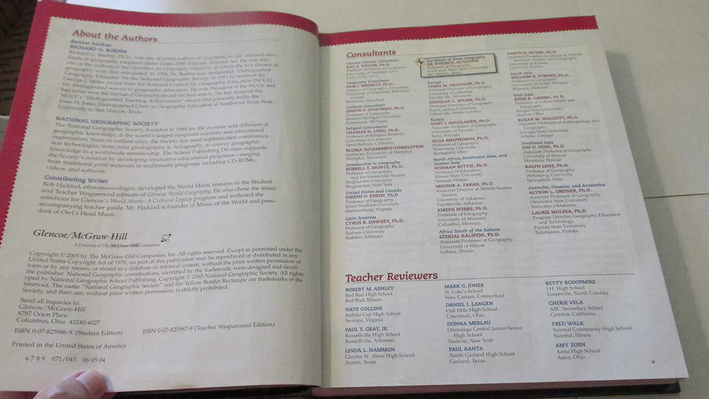 Glencoe World Geography Texas Edition